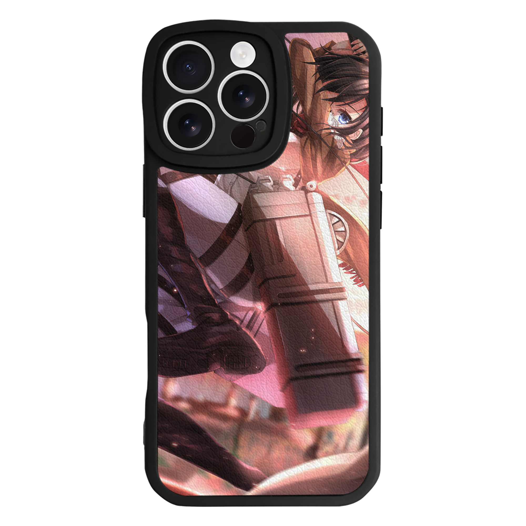 （画像用） 進撃の巨人 Attack on Titan 【iPhone 16シリーズ対応】シリコンスマホケース（レザー調） 材質：シリコン